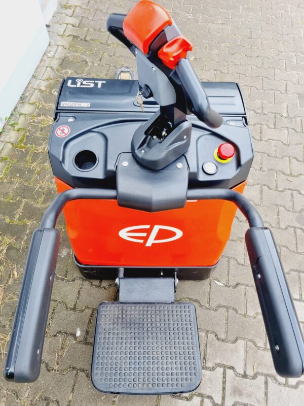 Elektryczny wózek paletowy z platformą EP RPL201H używany 2