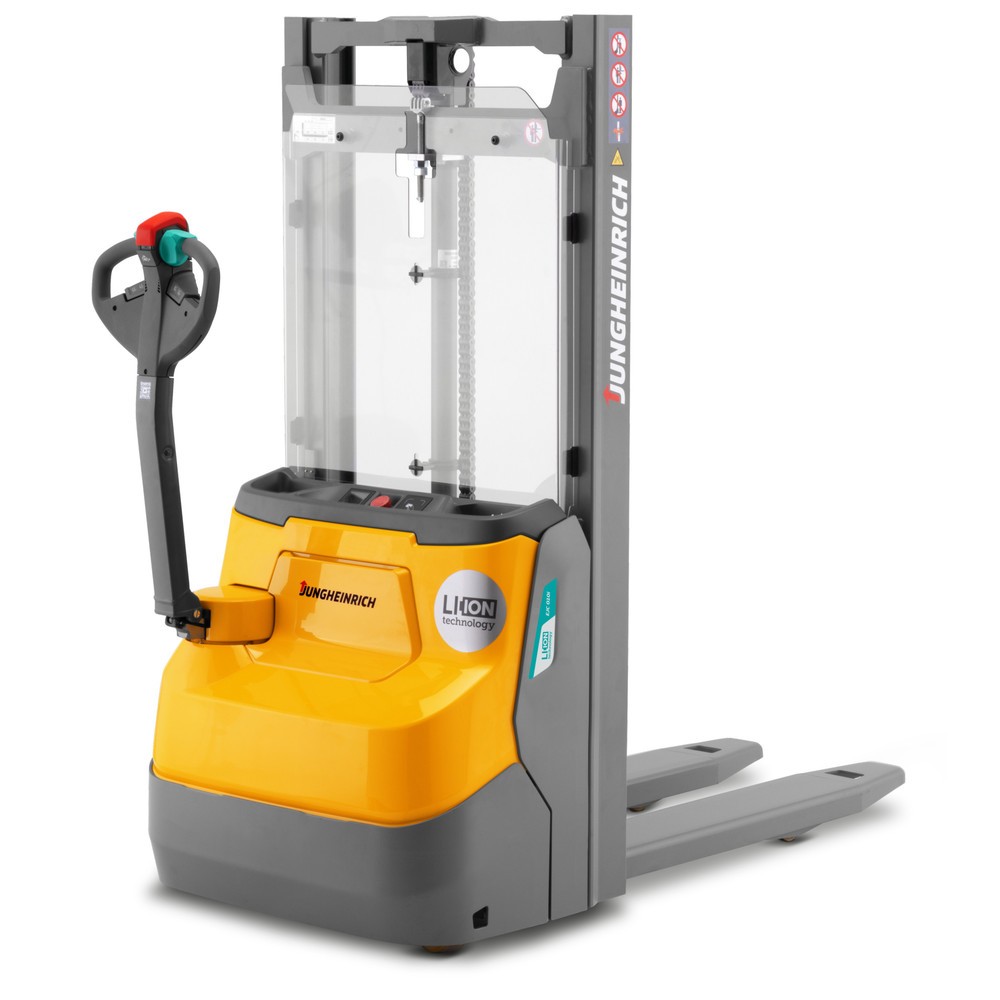 Elektryczny wózek podnośnikowy Jungheinrich EJC 010i z podwójnym masztem teleskopowym 8